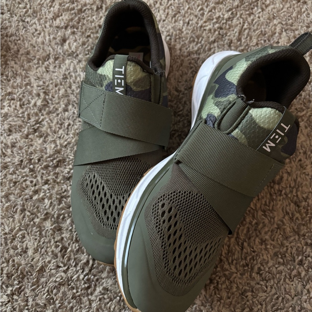 TIEM Green Camouflage Cycling Shoes